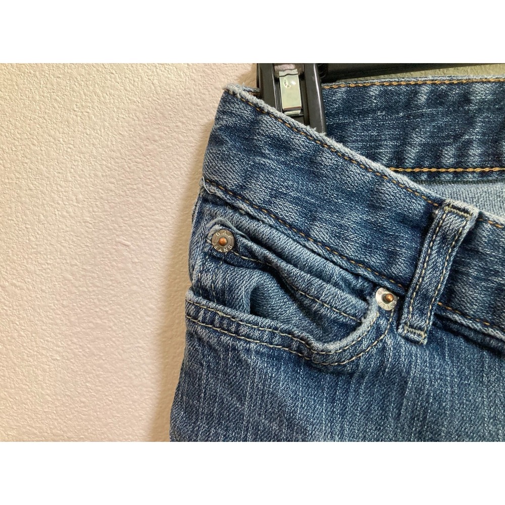 Gap Curvy Low Rise Size 4 Regular Denim Blue Jeans Women Pockets - Picture 6 of 9